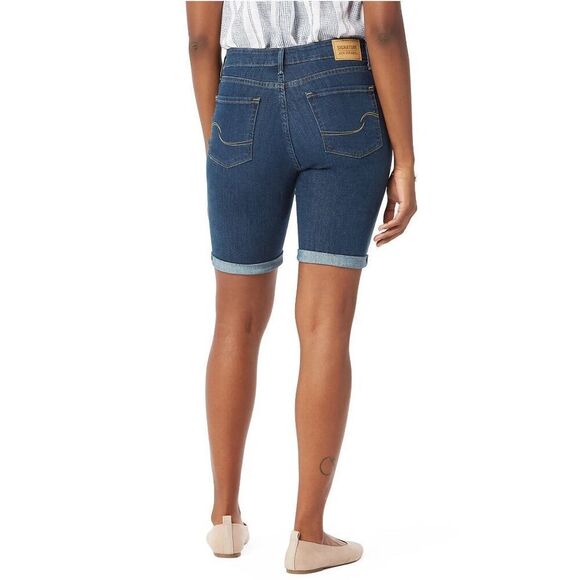 Levi Strauss Signature Women’s Mid Rise Bermuda Shorts – Size 2 - Picture 4 of 13